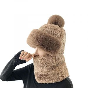Chapeau Femmes Hiver Automne Hiver Nouveau Cou Masque Une Pi&egrave;ce Oreille Protection Pare-Brise Chapeau Parents Et C - Neuf