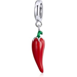 Kalsw-Breloque Piment En Argent Sterling 925 Pour Bracelets Pandora,Émail,Émail - Neuf