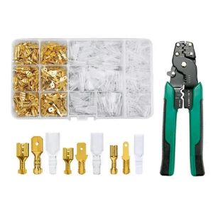 900Pc Borne à sertir en forme de O 2.8 / 4.8 / 6.3mm Pince de terminaison de câble - Neuf