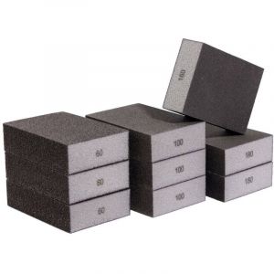 2111t002 Set De 9 &eacute;ponges Abrasives (granulation 60, 100, 180) 9 Pc(s) - Quadrios - Neuf