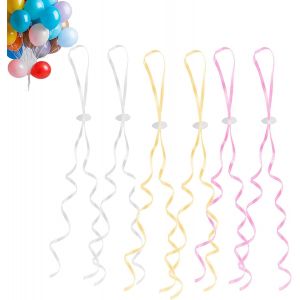 Lot De 50 Fermoirs &Agrave; L'h&eacute;lium Avec Ficelle Pour Fabriquer Des Guirlandes De Ballons, Des Fermetures Pour Ballons, Des Ballons &Agrave; L'h&eacute;lium, Pour Ballons - Neuf