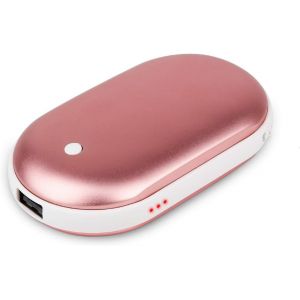 JGD-Chauffe-mains rechargeable par USB, mini chargeur de banque d'alimentation 2 en 1, chauffe-mains &eacute;lectrique portable, parfait pour l'ext&eacute;rieur, meilleur cadeau pour homme et femme en hiver froid - Neuf