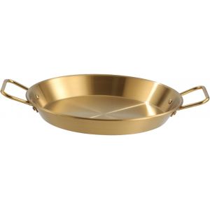 Subzonal-Po&ecirc;le &Agrave; Paella Ovale En Acier Inoxydable Pour Fruits De Mer, Double Poign&eacute;e, Pour La Maison Et Le Restaurant, Polyvalente, 36 Cm, Id&eacute;ale Pour Les Plats Espagnols - Neuf