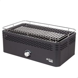 CHECARZHN--NO1-63004 - Barbecue À Charbon Portable Rectangulaire Noir, Sans Fumée, Rechargeable, Anti-Goutte, Dimensions 45 X 28 X 19 Cm, Sac De Transport Inclus, Barbecue De Terrasse, Balcon - Neuf