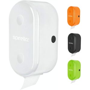 meimie-Porte-Rouleau De Papier Toilette + Porte-Rouleau De Rechange « Cube » À Coller Ou À Percer,Blanc - Neuf