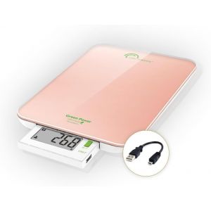 SUBZONAL-8184 Slide 6 USB, Balance de cuisine sans pile, Rechargeable USB, 6 kg, Nacre - Neuf