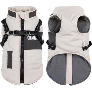 Jgd-Vestes D'hiver Pour Chiens, Manteaux Chauds Pour Chiens V&ecirc;tements R&eacute;fl&eacute;chissants Pour Chien Gilet Imperm&eacute;able Pour Chiot Avec Harnais Pour Chiens De Petite Et Moyenne Taille - Neuf