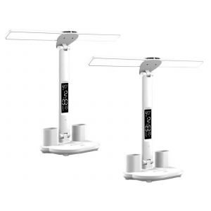 Lot De 2 Lampes De Bureau Led &Agrave; Intensit&eacute; Variable Avec Chargement Usb Et Commande Tactile - Neuf