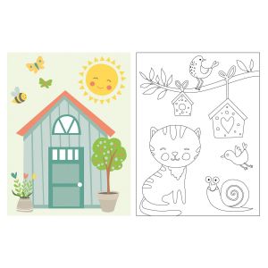 Kit Peinture Au Num&eacute;ro Maison De Vacances 18 X 24 Cm - Neuf