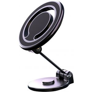 Support T&iquest;&iquest;l&iquest;&iquest;phone Voiture pour MagSafe Magn&iquest;&iquest;tique Support Voiture - Rotation 360&iexcl;&atilde; Socle T&iquest;&iquest;l&iquest;&iquest;phone Tableau de Bord - Aimant Puissant Socle Piable pour iPhone 16/15/14/13 s&iquest;&iquest;ries, Samsung - Neuf