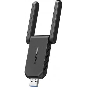 LETNERNY-Ma32H Adaptateur Usb Wifi Puissante Ac1300Mbps, Antennes À Gain Elevé, Dongle Wifi, Bi-Bande, Mu-Mimo, Wpa3, Brancher Et Util r, Compatible Avec Windows 11/10 - Neuf