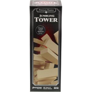 Eryi-- Jumbling Tower - Tour D'équilibre En Bois À Empiler - Jeu De Société En Bois Pour Enfants Dès 6 Ans - Jeu Educatif D¿Adresse & Stratégie - 48 Blocs - 2 +Joueurs - Idée Cadeau Anniversaire - Neuf
