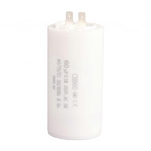 Condensateur de marche cylindrique CBB60 AC 250 V 60 &micro;F 50/60 Hz pour motopompe - Neuf