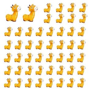 Lot De 50 Mini Figurines D'animaux De La Jungle En Resine, Miniatures D'animaux Minuscules, C - Neuf