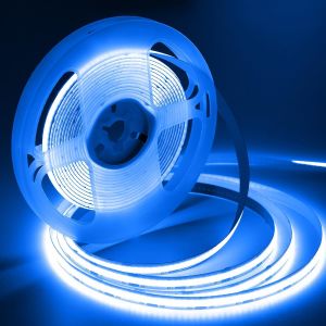 Ruban Led Cob Usb 5v Blanc Chaud, 2m 640leds Dimmable Haute Densit&eacute; Cri93+ Bande Lumineuse Led Lumi&egrave;re Flexible D&eacute;coupable Bande Led Pour Tv R&eacute;tro&eacute;clairage, Armoire, Chambre, Cuisine - Neuf