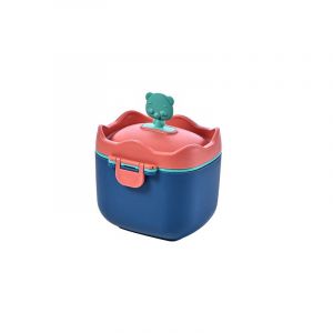Distributeur de lait en poudre bleu (S) pour bébé, portable et anti-déversement, avec poignée de transport et cuillère pour activités de plein air - Neuf