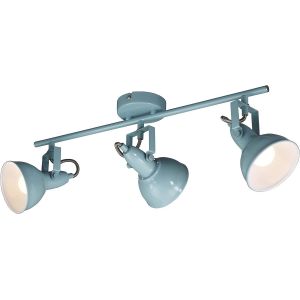 Leuchten 2049-015 Spot 2 En 1 Plafonnier Ou Applique Murale - Luminaire Style Vintage - M&eacute;tal Noir & Or Mat - Douille E14 - 40 W Max. - 15.6 X 10 X 15.6 Cm - Neuf