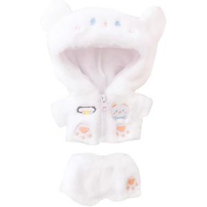 KALANKA-Vêtements de poupée en peluche 10 cm15 cm, 20 cm, 40 cm avec capuche et pantalon d'ours au lait (20 cm) - Neuf