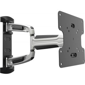 Support Murale Tv Orientable S0722 Inclinable Universel 17-47" (43-120Cm) Fix Ation Mural T&eacute;l&eacute;vision Led/Lcd/Incurv&eacute;e Vesa 200 X 200 Argent - Neuf