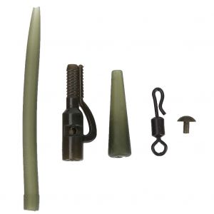 Kit De Materiel De Peche A La Carpe Professionnel, Emerillons En Forme De Q, Embouts En Caoutchouc, Ensemble D'accessoires - Neuf