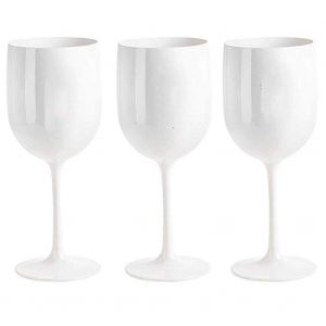 Verres À Vin En Plastique Incassables Élégants - Design Incassable Pour L'intérieur/L'extérieur Par A Ty - Neuf