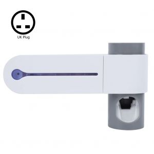 Hjlian Distributeur Automatique De Dentifrice Ultraviolet, Porte-Brosse A Dents, Organisateur Pour Salle De Bain, Prise 110-240 V (Uk) - Neuf