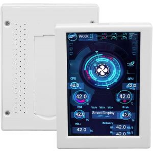 lbgwp60-Moniteur De Température D'Ordinateur 3,5, Mini Écran Usb Ips, Affichage De La Température De L'Ordinateur, Moniteur De Données Cpu Ram, Panneau De Capteur Pc (Blanc), Wesvgi n6-11 - Neuf