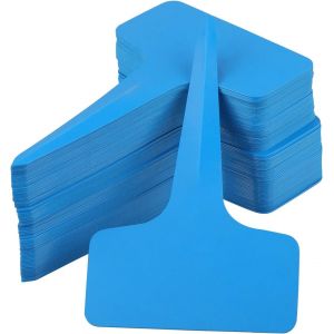 Étiquettes De Semis Bleues, 200 Pièces, Pour Plantation De Légumes, Jardin, Plastique Imperméable, Extérieur, 10 X 6 Cm - Neuf