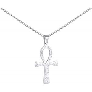 Kal-Collier Croix Ankh Pour Femme Pendentif Croix Clé De Vie Tour De Cou Classique Amulette Copte Egyptienne Bijoux Cadeaux Pour Fille Hommes - Neuf
