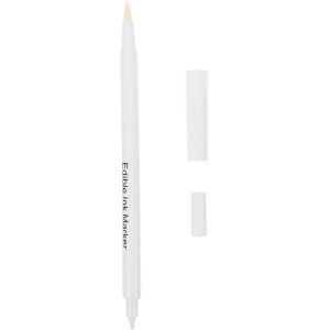 Stylo Blanc - Marqueurs Comestibles - Stylo &Agrave; P&acirc;tisserie Comestible - Stylos De Couleur Alimentaire - Crayons De D&eacute;coration Comestibles - Pour Fondant, Desserts, G&acirc;teaux - Neuf