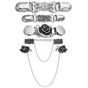 Lot De 5 Pinces &Agrave; Col Vintage Pour Pull, Ch&acirc;le, Cardigan, Chemise, Pour Femmes Et Filles, 5 Styles - Neuf