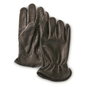 En Peau De Chevreuil En Cuir Gants Non Doubl&eacute;s Pour L'hiver Usure Tailles Xs-Xxl Noir Les Hommes Et Les Femmes - Neuf