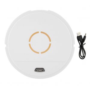 HJLIAN Aspirateur robot intelligent automatique rechargeable par USB, balayeuse domestique blanche - Neuf