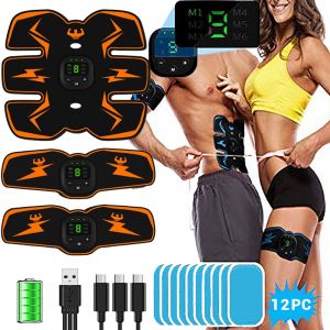 Patch Musculaire Abdominal Intelligent, Chargement Usb, Appareil De Fitness Reglable - Neuf