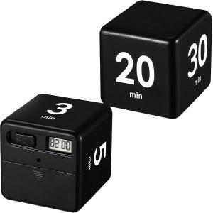 Minuterie cube 2 pièces,capteur de gravité,minuterie de retournement,minuterie pour enfants,minuterie de sport et minuterie de jeu pour - Neuf