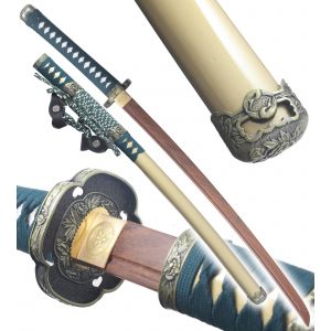 Danzan Katana Japonais en Bois Sabre Epee Samourai Katana Hana - Lame Bois Wenge D&eacute;coration - Neuf
