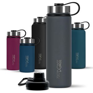 Bouteille Isotherme ""Nolimit"" - 410ml, 530ml, 710ml, 950ml, 1200ml | Gourde En Acier Inoxydable D'eau, Th&eacute;, Caf&eacute;, Jus, Boisson Chaud Ou Froid | Premium De Isol&eacute;e Sous Vide +Sport-Couvercle - Neuf