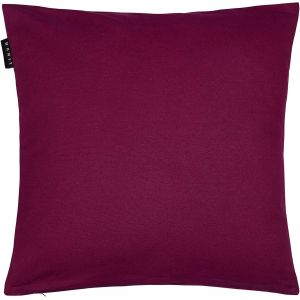 Annabell Housse De Coussin 50x50 Cm,100% Coton,Lavable En Machine,Aubergine - Neuf