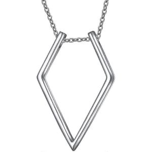 S925 Argent Sterling Bijoux Ouvrir Losange Pendentif Bague Magique Porte Collier Mariage Fiançailles Anniversaire Amour Cadeau Pour Elle,Femme,Petite Amie,Fiancé - Neuf