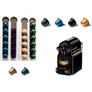 Bhhbb-- Ensemble De 2 Distributeurs Porte-Capsules De Café 24 Unités | Compatible Avec Nespresso | Support De Capsules En Méthacrylate | Versatile Pour Le Stockage De Capsules Café (Blanc) - Neuf