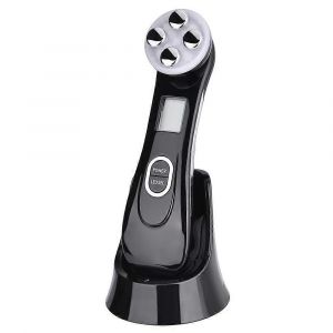 Appareil De Massage Facial Multifonctionnel 5 En 1, Appareil De Beaut&eacute; Anti-Rides Haute Fr&eacute;quence, Appareil De Beaut&eacute; Ultrasonique, Raffermissement De La Peau Par Luminoth&eacute;rapie, Noir - Neuf