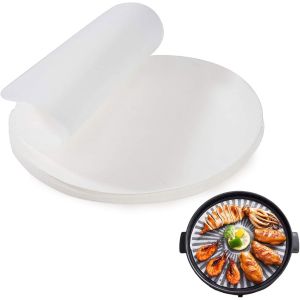 Jexnovashop-200 Pi&egrave;ces Papier Sulfuris&eacute; 32 Cm Papier De Cuisson Rond,Papier Sulfuris&eacute; Feuille De Cuisson Reutilisable,Papier Antiadh&eacute;sif Rond Papier Cuisson,Pour Cuisson Barbecue G&acirc;teaux Pizza Hambur - Neuf