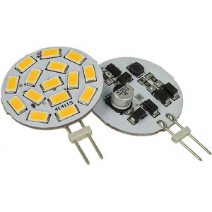 Tianyi-G4 Ampoules Led 12v 24v 3.5w 350 Lumen 15 Smd 5630 10v-30v (2 Pcs, Blanc Neutre 4500k) - Neuf