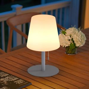 Subzonal-Lampe De Table Led Sans Fil - Blanc Chaud - Intensit&eacute; Variable - 8 Couleurs Changeantes - Lampe De Table D'ext&eacute;rieur &Eacute;tanche Ip54 - Id&eacute;ale Pour Maison, Jardin, H&ocirc;tel, Balcon, Table (Gris Fro - Neuf