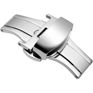 Kal-Boucle D&eacute;ployante En Acier Inoxydable, Boucle De Remplacement Pour Bracelet De Montre, Largeur Boucle 10mm 12mm 14mm 16mm 18mm 20mm 22mm - Neuf