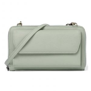 Cuir porte Monnaie sac Bandouli&egrave;re T&eacute;l&eacute;phone Sac pour Femmes, en cuir de Vache d'&Eacute;t&eacute; de l'&Eacute;paule Portefeuille, Petit Vert Taille unique - Neuf