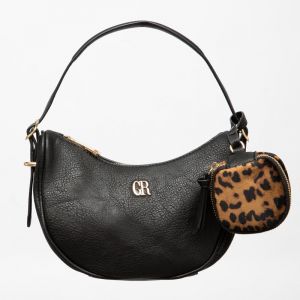 Sac besace thekla 22,5x17x8cm avec pochette imprim&eacute; l&eacute;opard Femme GEORGES RECH - Neuf