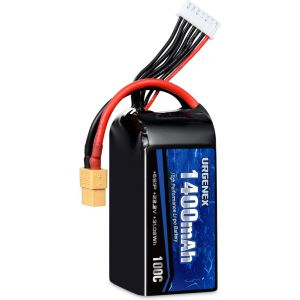 Chenquansarl-Batterie Lipo 6s 1400 Mah 22,2 V 100 C Avec Pr Xt60 Pour Drone Rc Fpv Racing Quadcopter Hélicoptère Airplane Modèles De Course 1 Pièce-Urgenex - Neuf