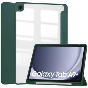 Coque Pour Samsung Tab A8 A9 A9 Plus S6 Lite 10,4 Pouces S8 11 Pouces S9 S9fe Plus 12,4 Pouces S10fe Plus 13,1 Pouces S8 Plus Avec Porte-Crayon.Dark Green.A8 10.5in - Neuf