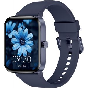 Montre Connect&eacute;es Homme Femme, 1.95"" Touch Screen Smartwatch Avec Effectuer/R&eacute;pondre Appels, Suivi De Fitness Avec Pression Art&eacute;rielle Et Moniteur De Sommeil, 140+ Step Counter Sport Pour An[Z1073] - Neuf